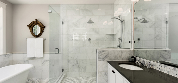 bathroom shower door installation in Seminole