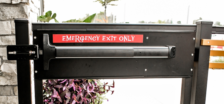 emergency push bar installation in Seminole
